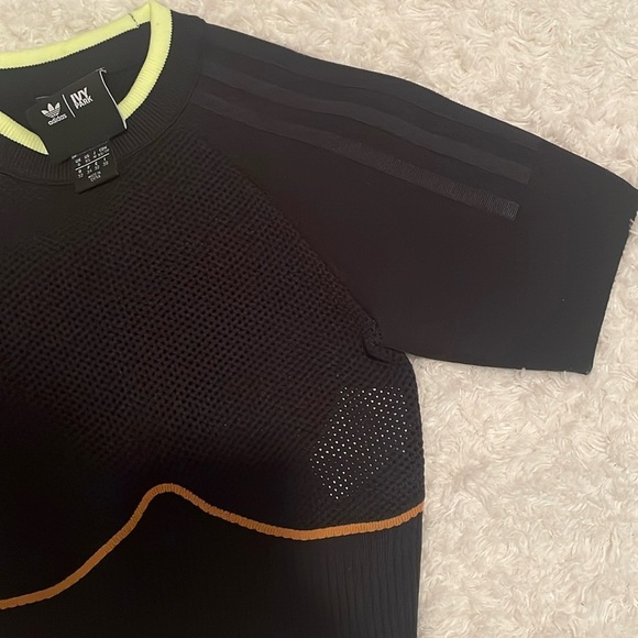 Adidas women’s ivy park black mesa knit crop tops - Picture 6 of 14